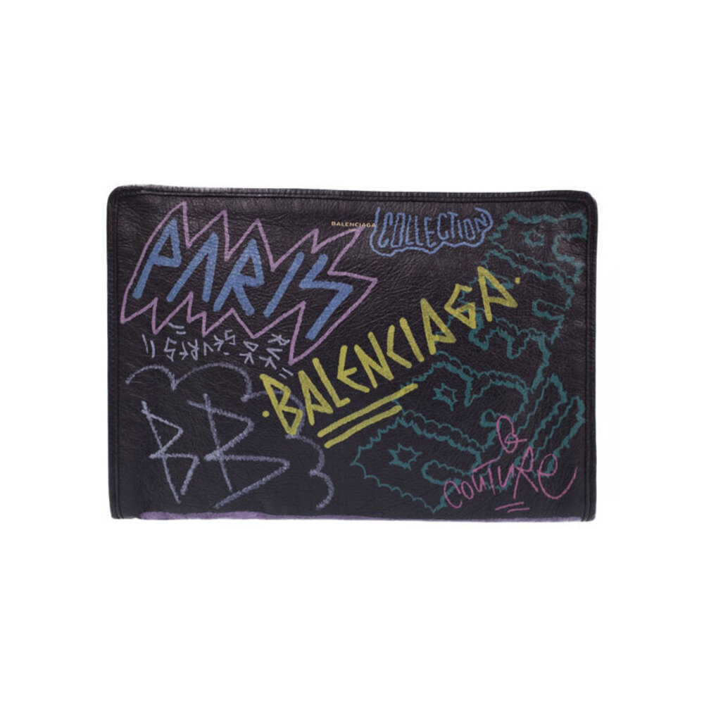 Balenciaga Pouch Bazaar Graffiti Bag Clutch - Picture 2 of 9